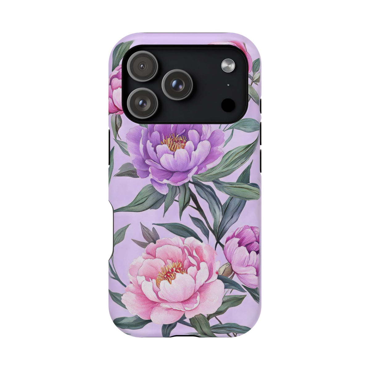 Lilac Peony - Magnetic iPhone Case