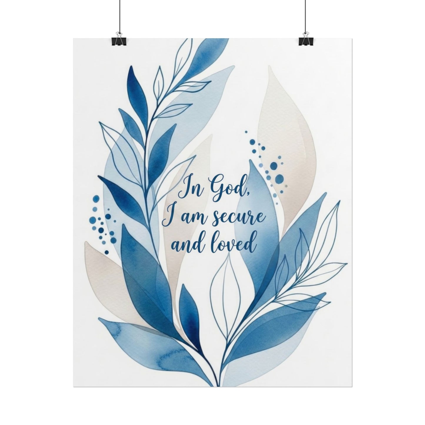 In God I Am Secured - Art Print
