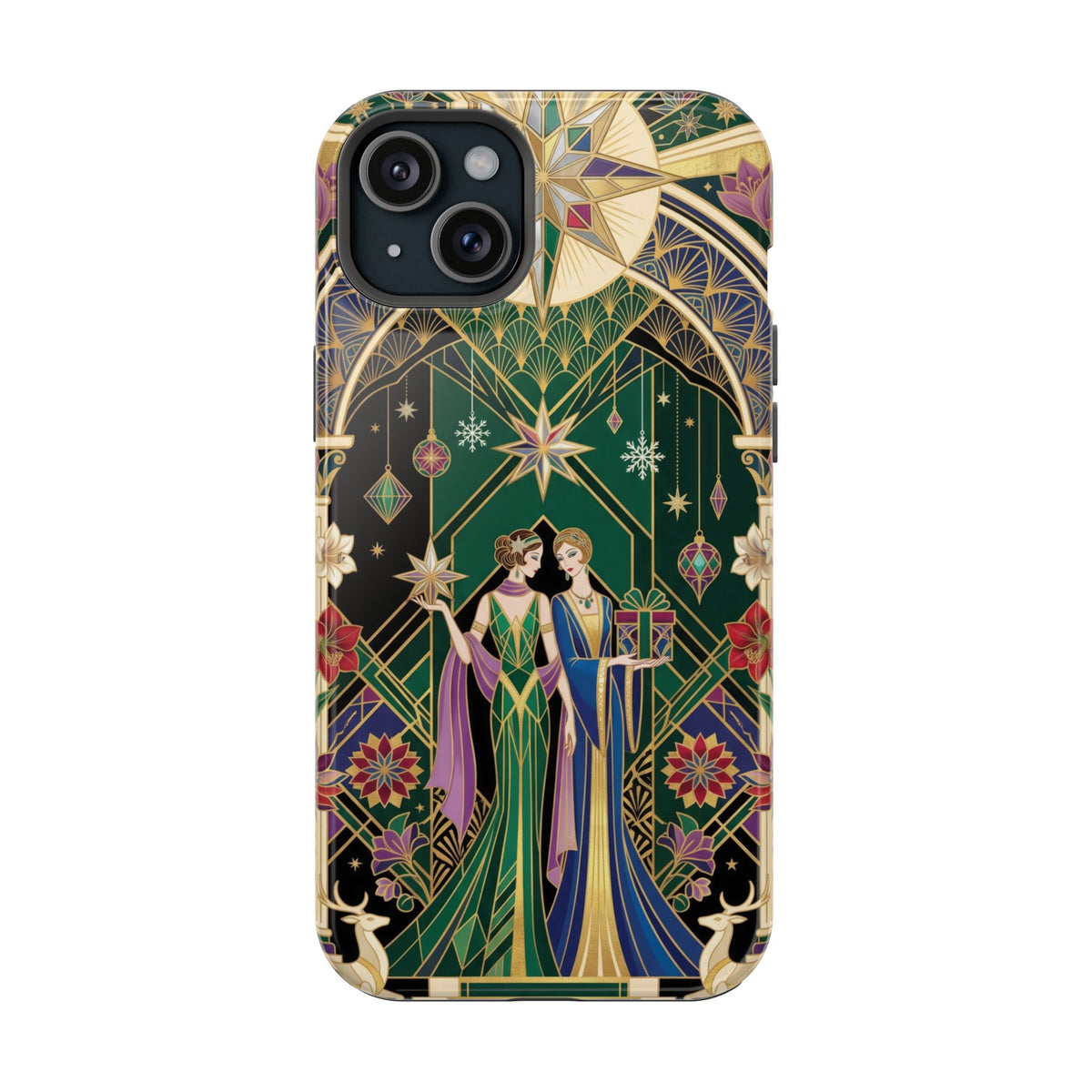 Art Deco Festive Figures - Magnetic iPhone Case