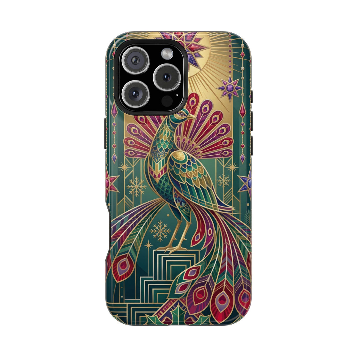 Art Deco Peacock - Magnetic iPhone Case