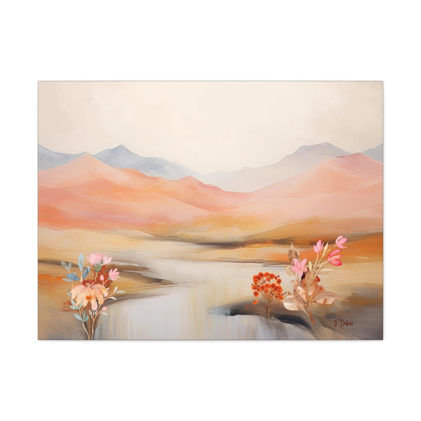 Muted Sunset Bliss - Canvas Art Print