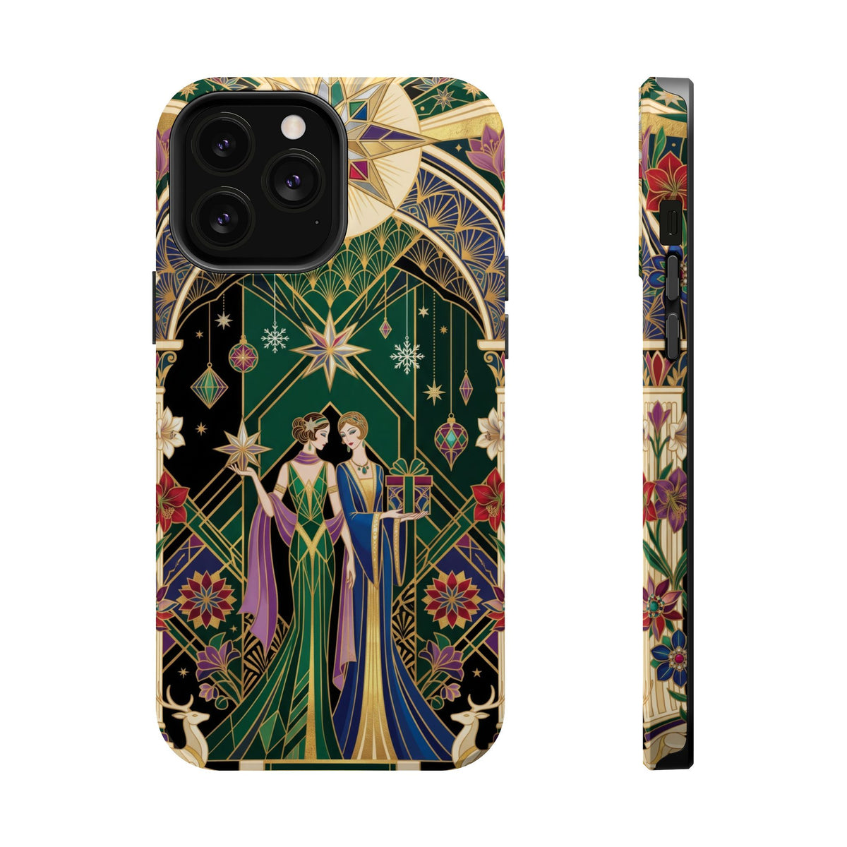 Art Deco Festive Figures - Magnetic iPhone Case