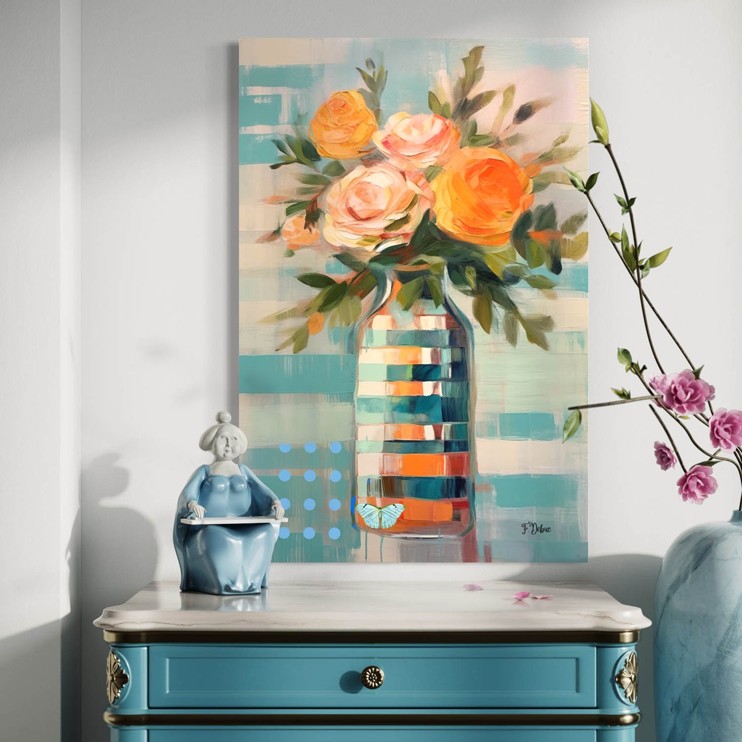 Elegant Vase - Canvas Wall Art