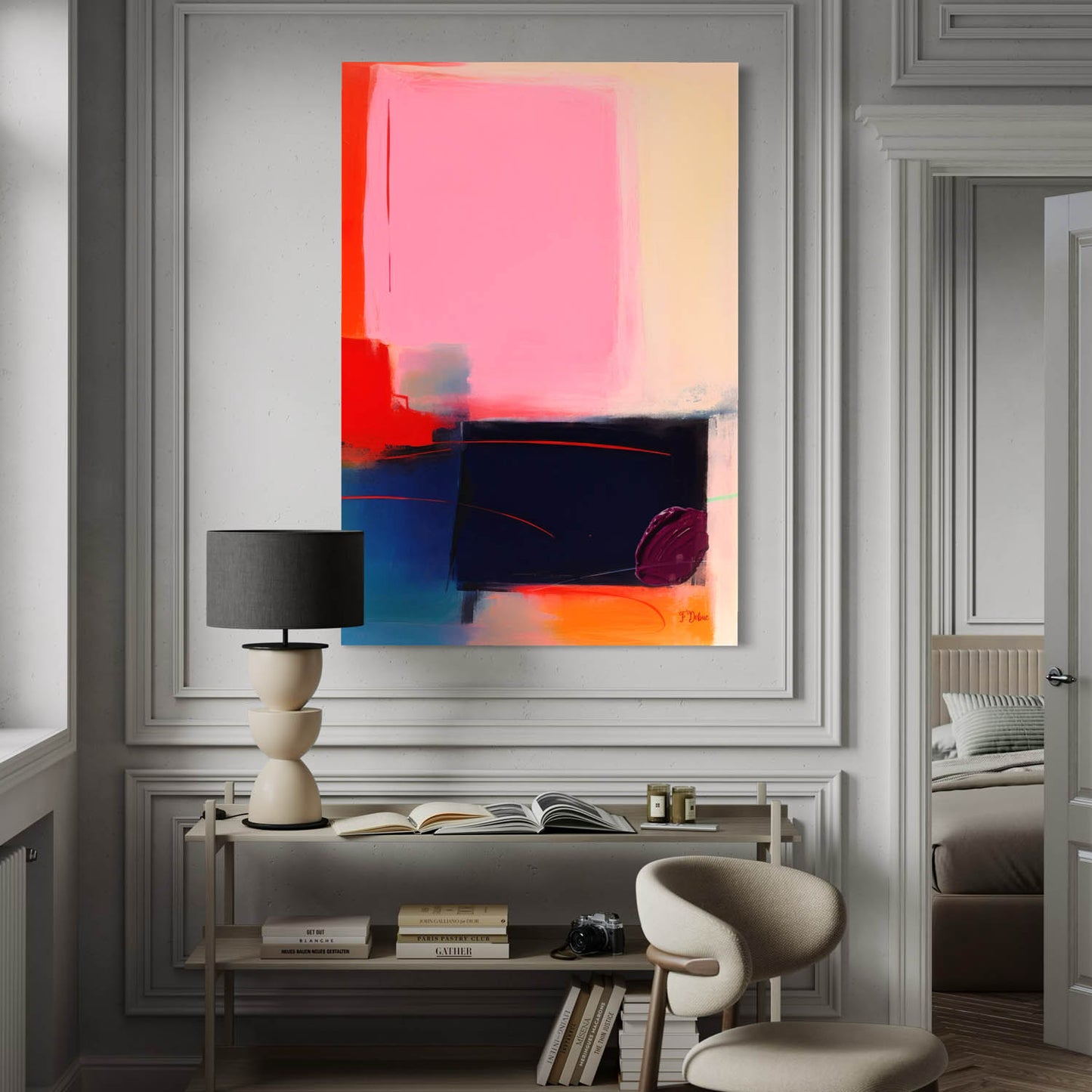 Abstract Energy – Bold Color Canvas Wall Art