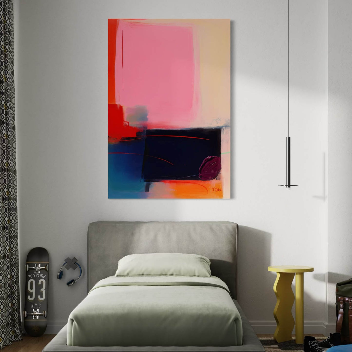 Abstract Energy – Bold Color Canvas Wall Art