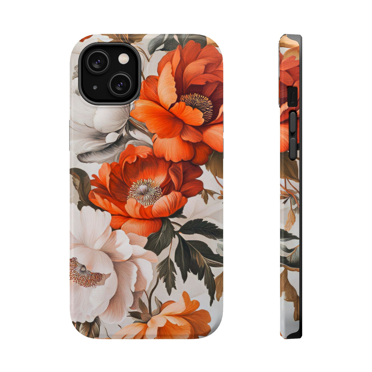 Vintage Peony Bloom - Magnetic iPhone Case