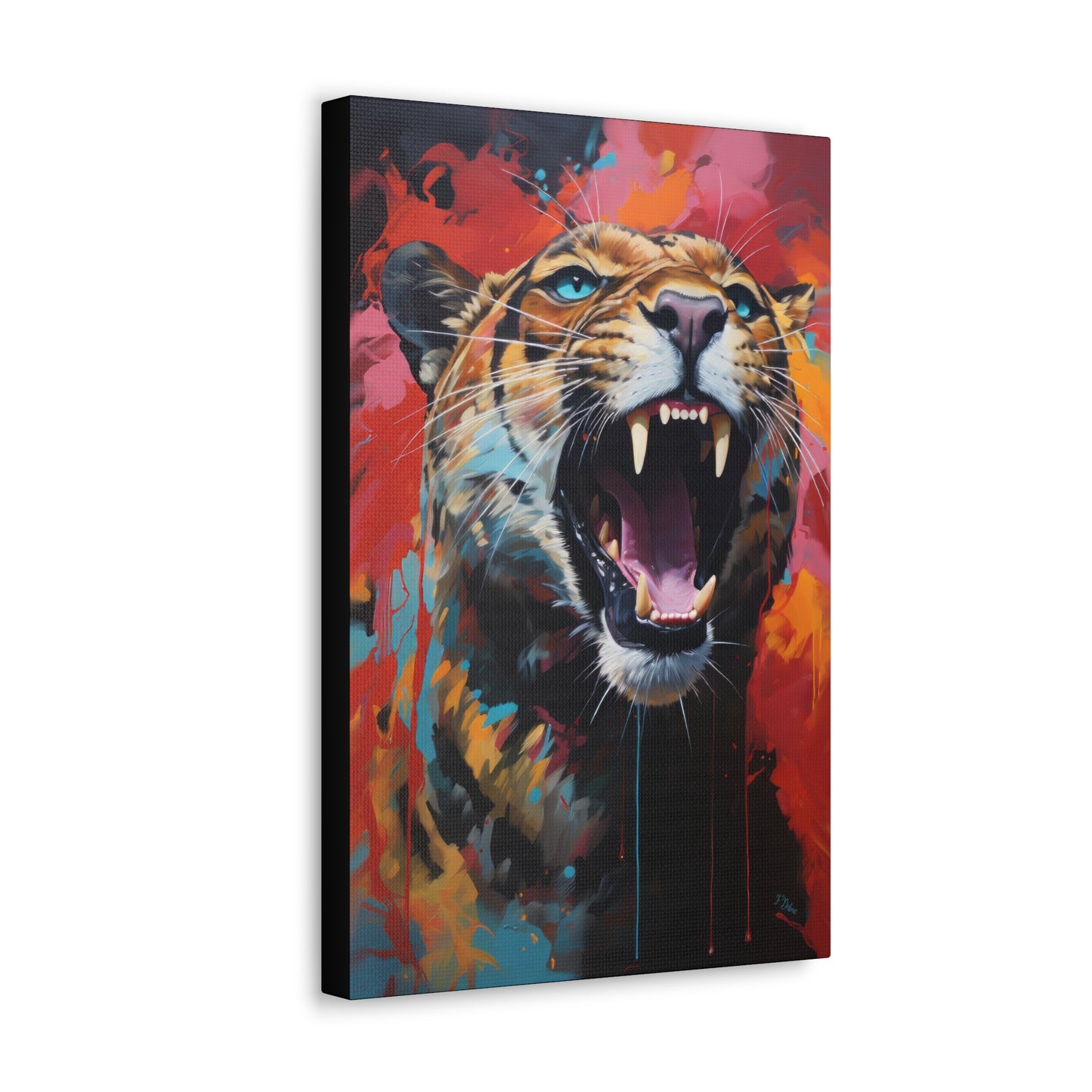 Roaring Tiger - Canvas Wall Art