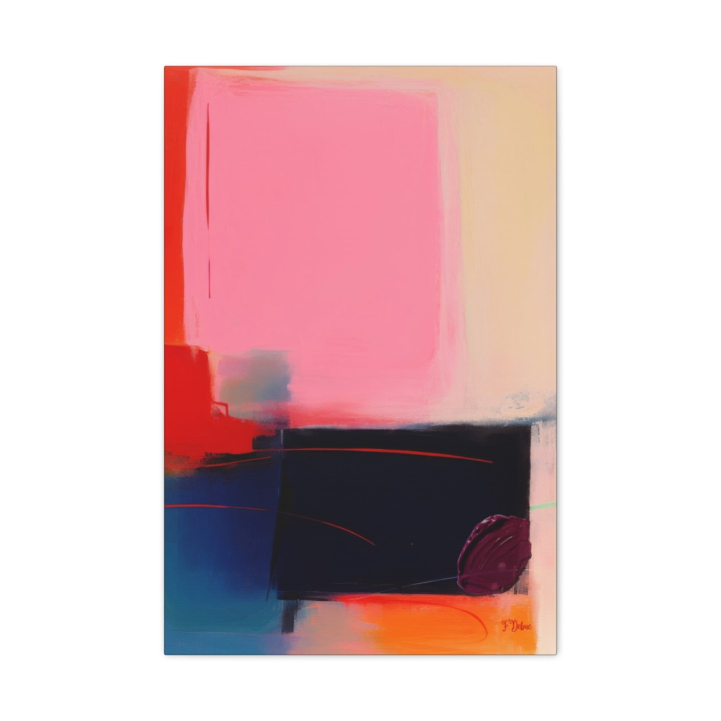 Abstract Energy – Bold Color Canvas Wall Art