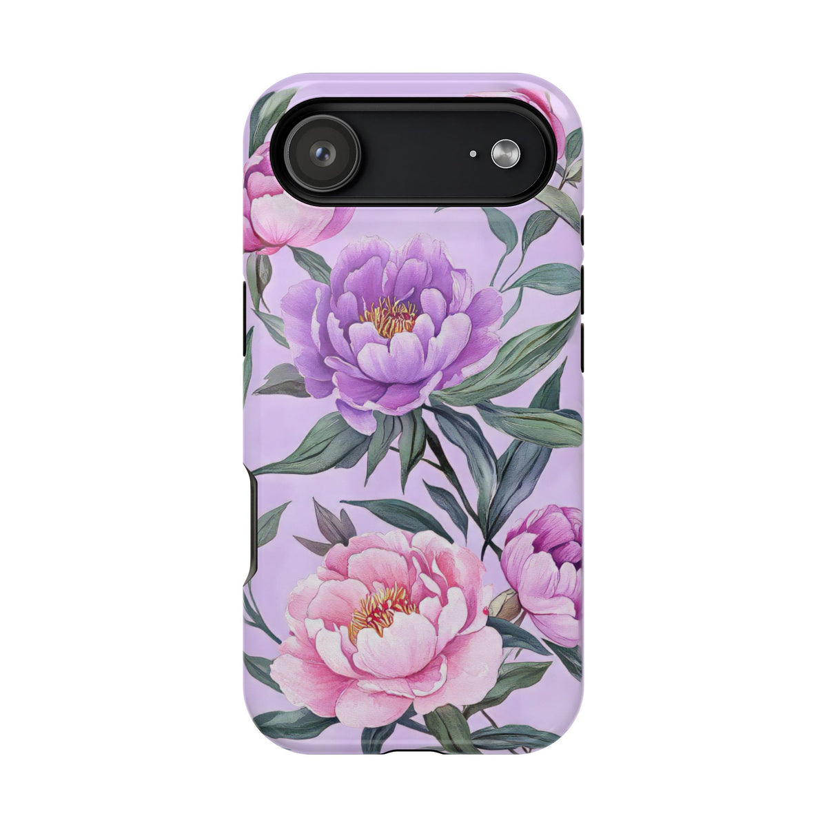 Lilac Peony - Magnetic iPhone Case