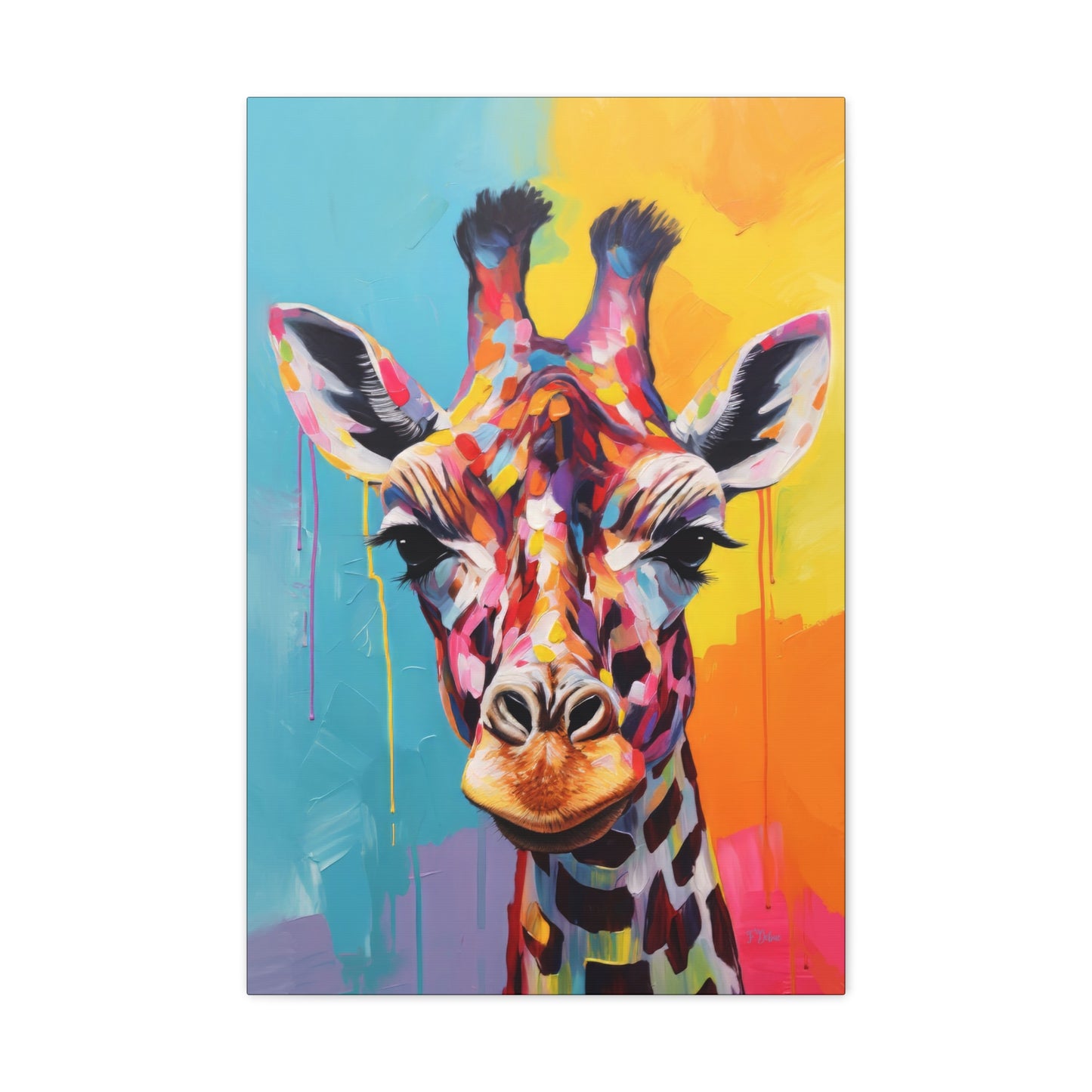 Gentle Giraffe - Canvas Wall Art