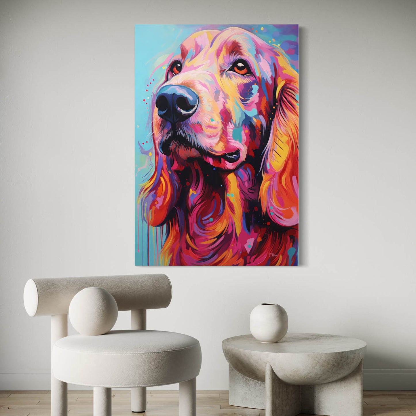 Basset Hound Dog - Canvas Wall Art