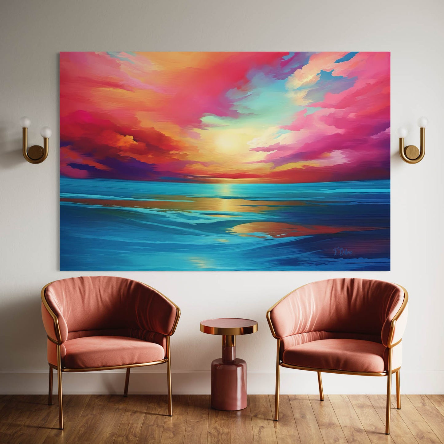 Turquoises Tides - Canvas Wall Art