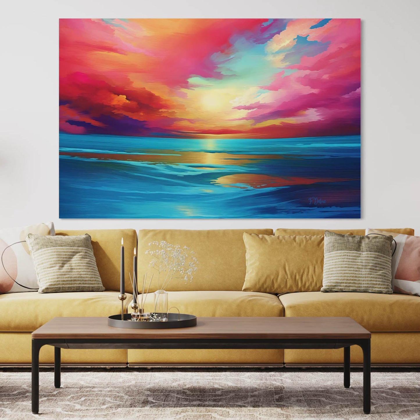 Turquoises Tides - Canvas Wall Art