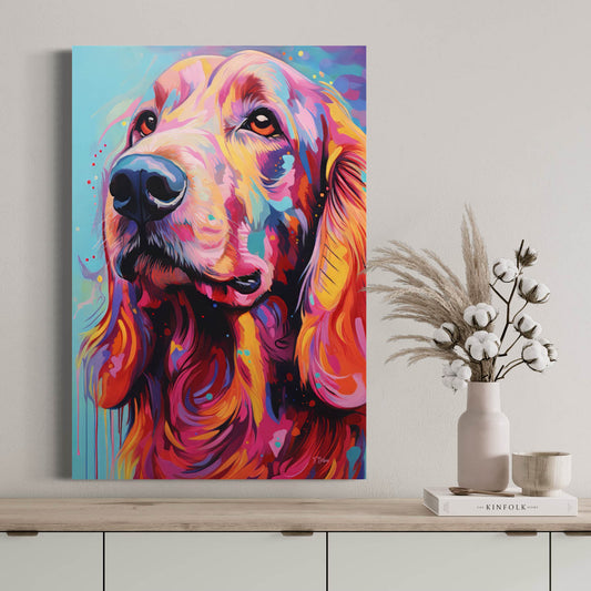 Basset Hound Dog - Canvas Wall Art