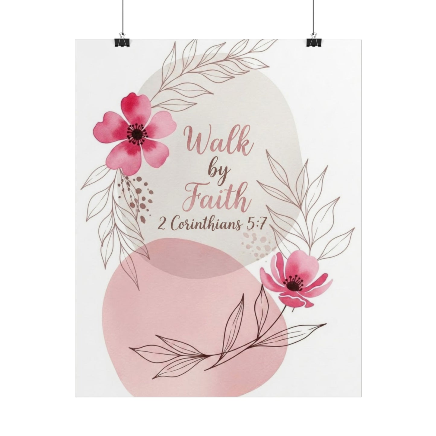 Walk by Faith - Christian Art Print