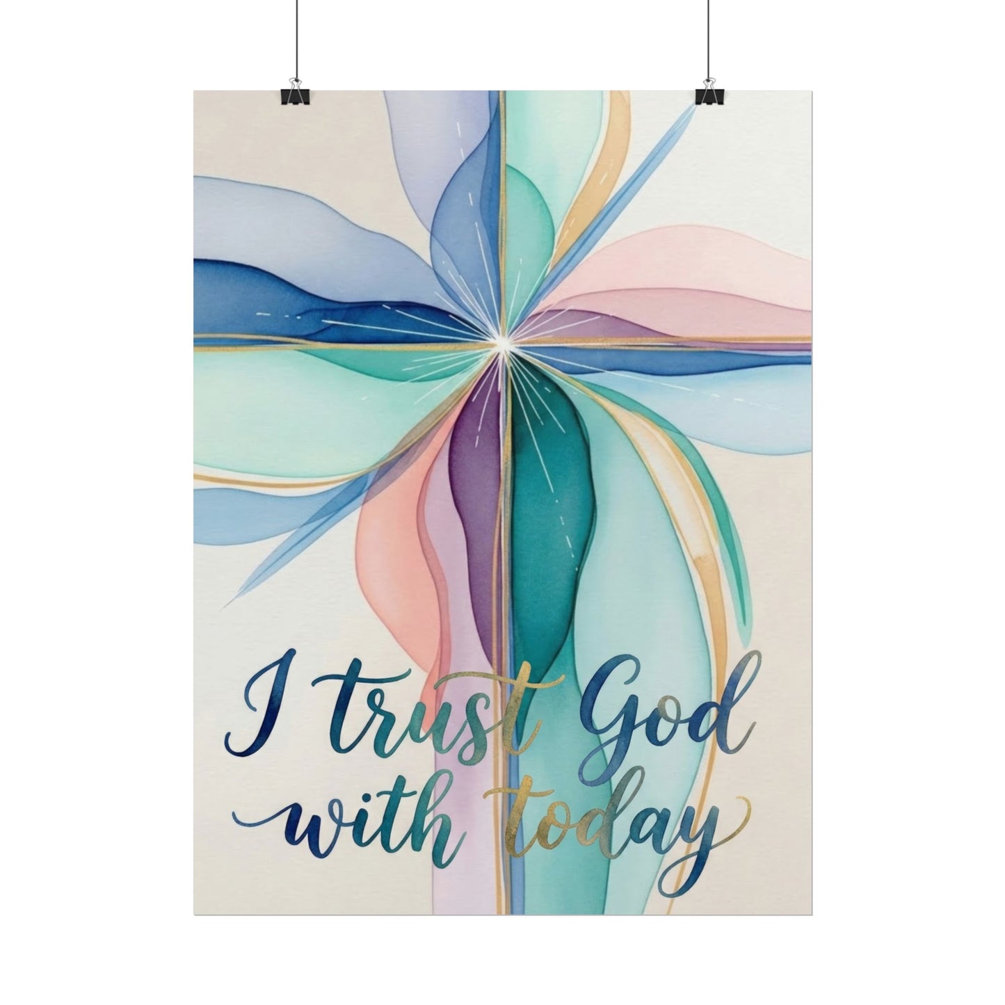 I Trust God - Christian Art Print