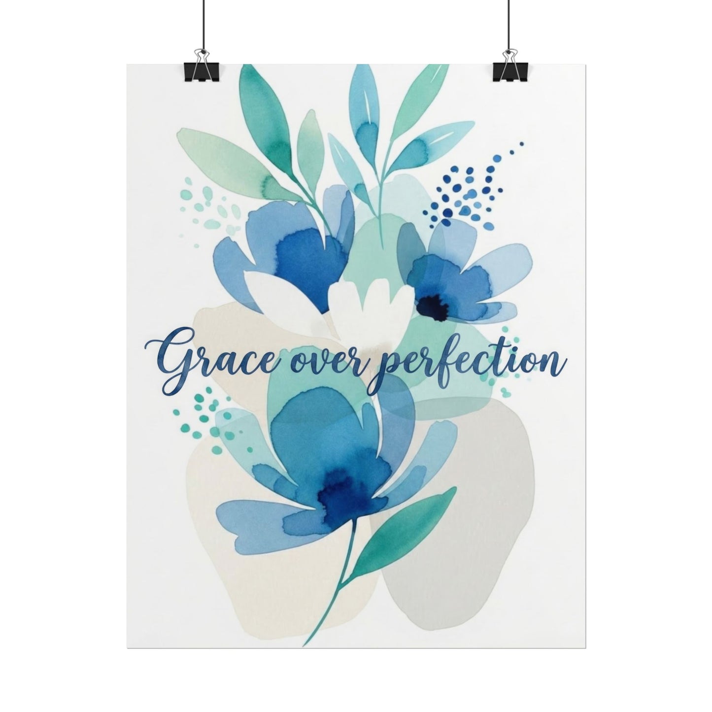 Grace Over Perfection - Inspirational Art Print