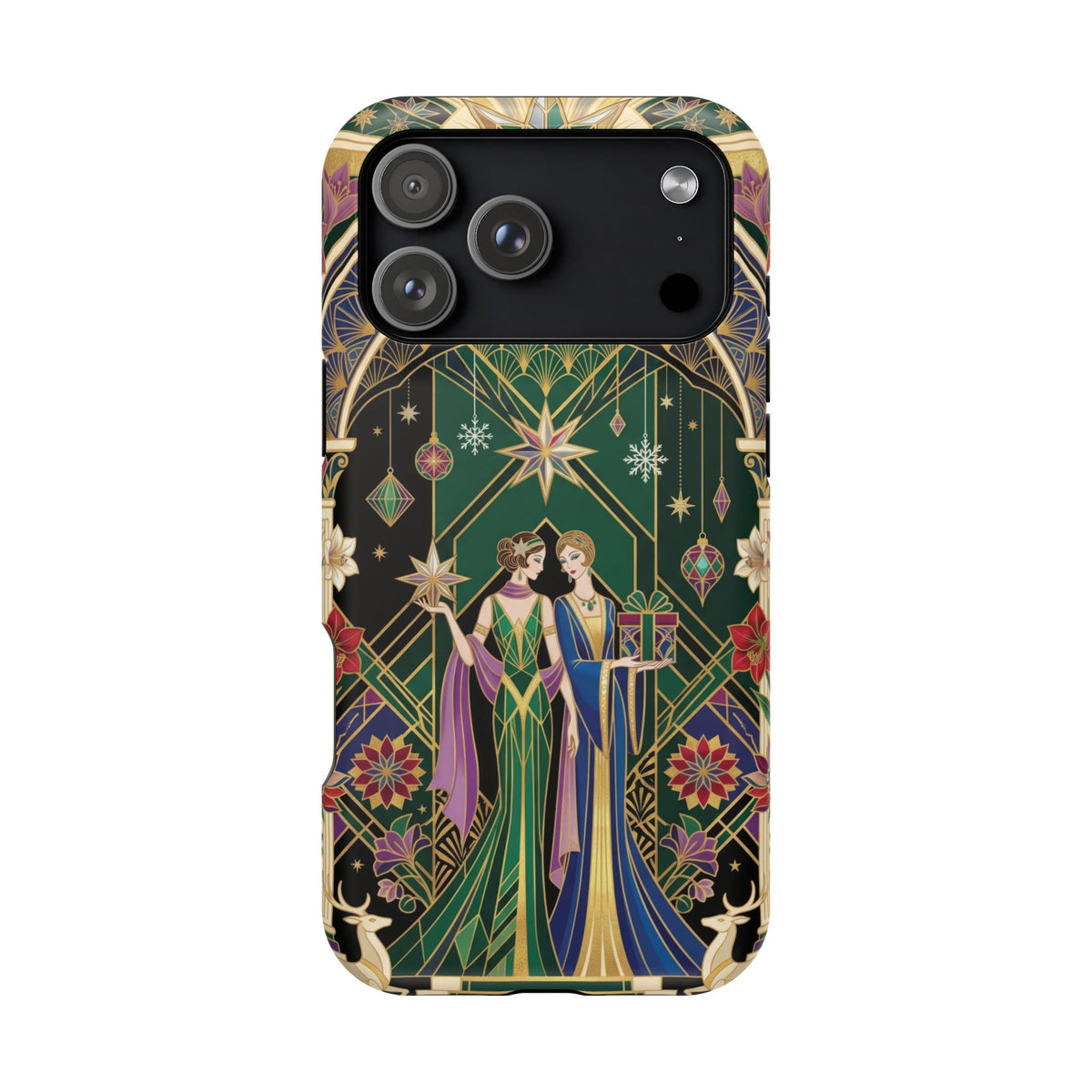 Art Deco Festive Figures - Magnetic iPhone Case
