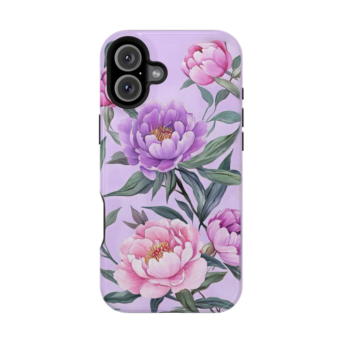Lilac Peony - Magnetic iPhone Case