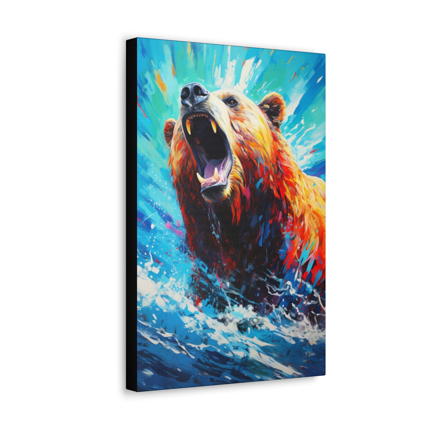 Roaring Bear - Canvas Wall Art