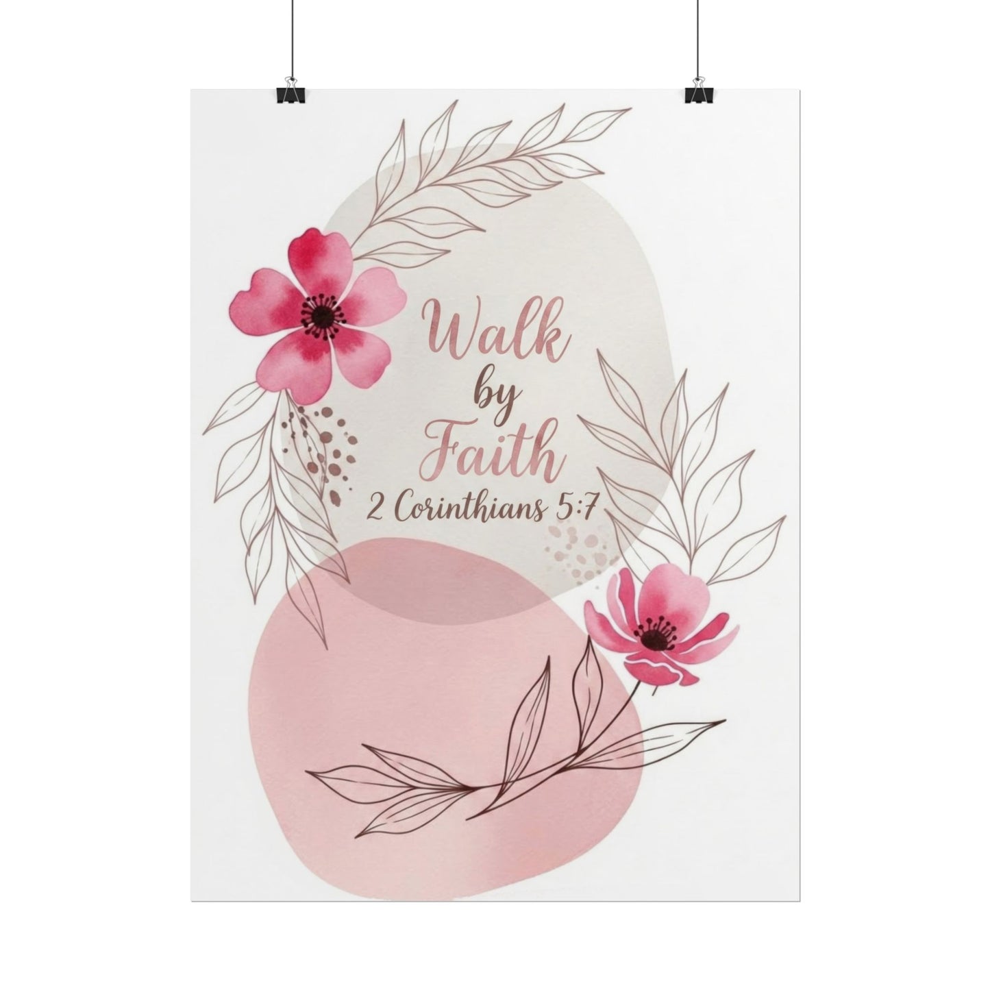 Walk by Faith - Christian Art Print