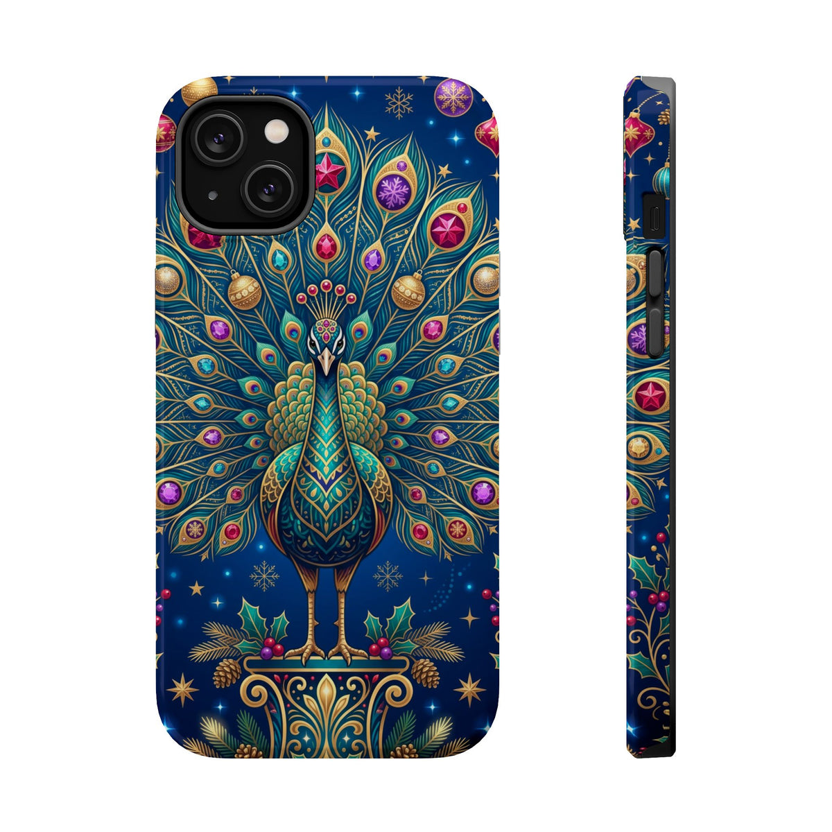 Christmas Peacock - Magnetic iPhone Case