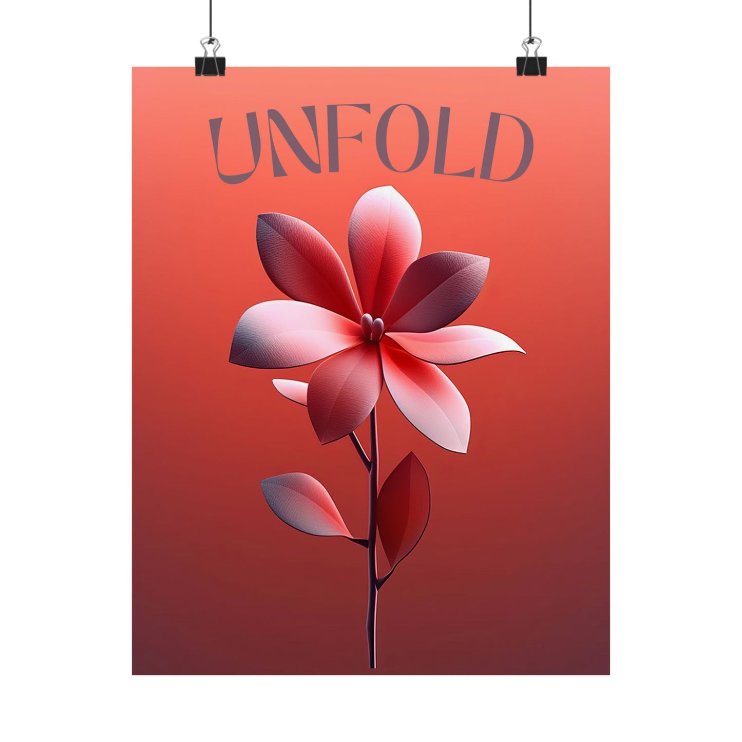 Unfold – Floral Art Print