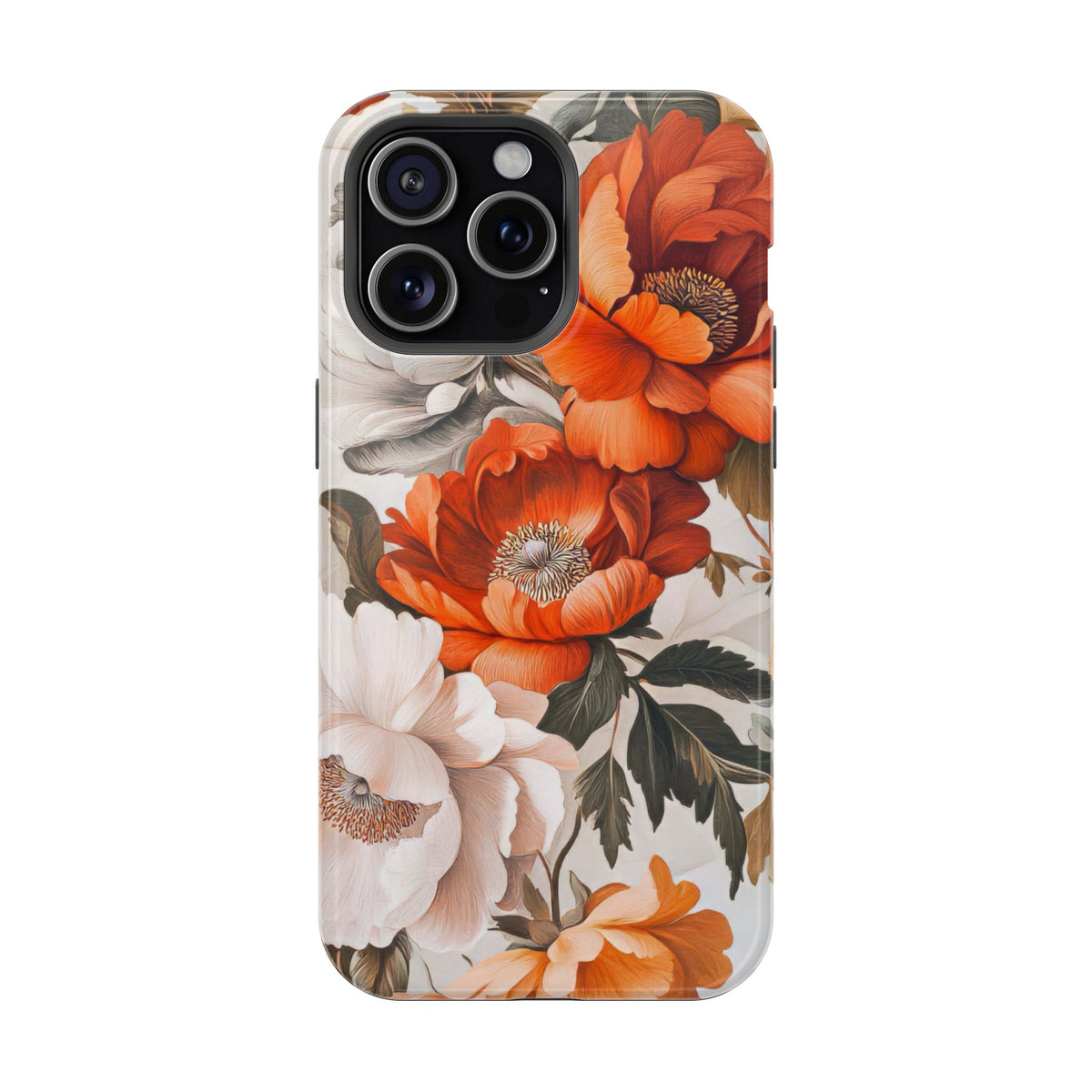 Vintage Peony Bloom - Magnetic iPhone Case