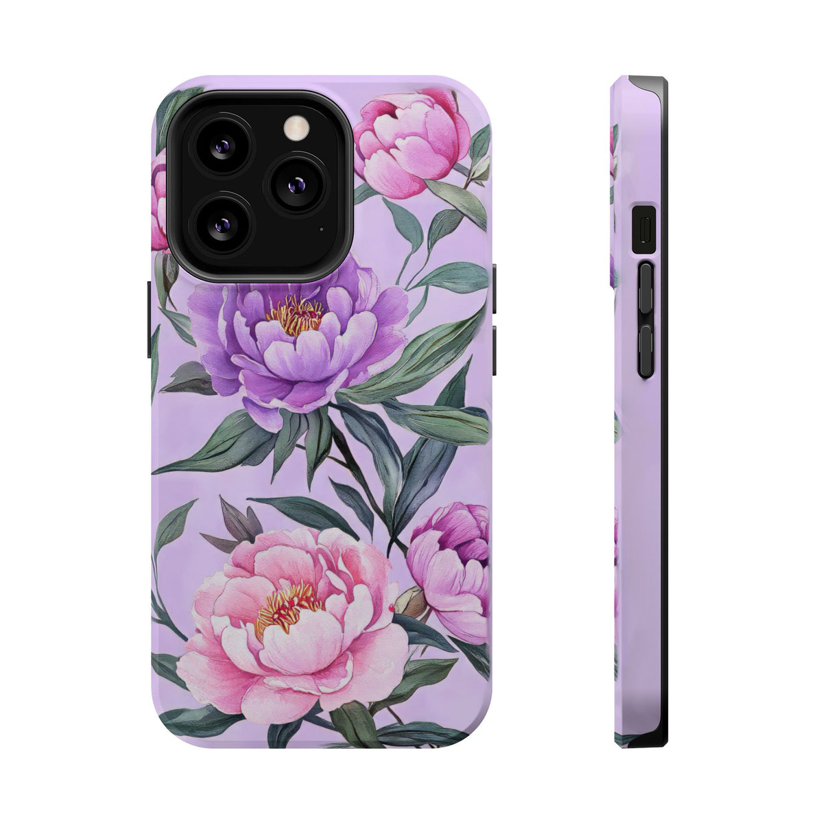 Lilac Peony - Magnetic iPhone Case