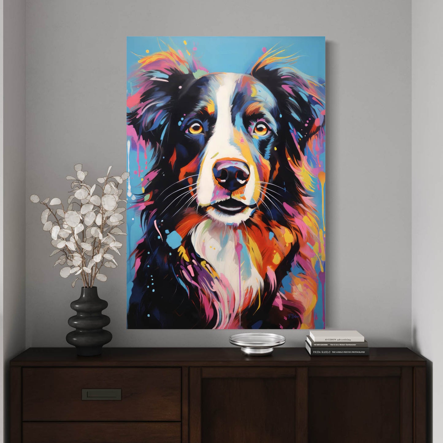 Border Collie Dog - Canvas Wall Art