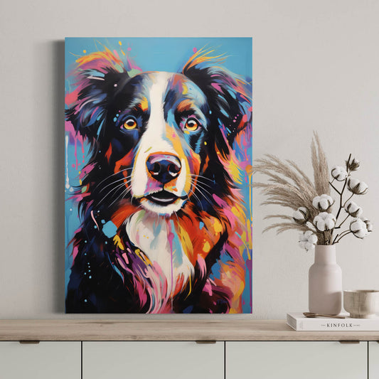 Border Collie Dog - Canvas Wall Art