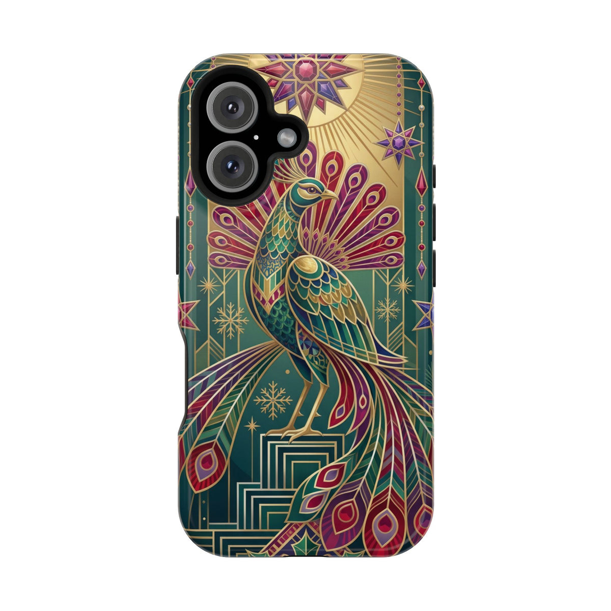Art Deco Peacock - Magnetic iPhone Case
