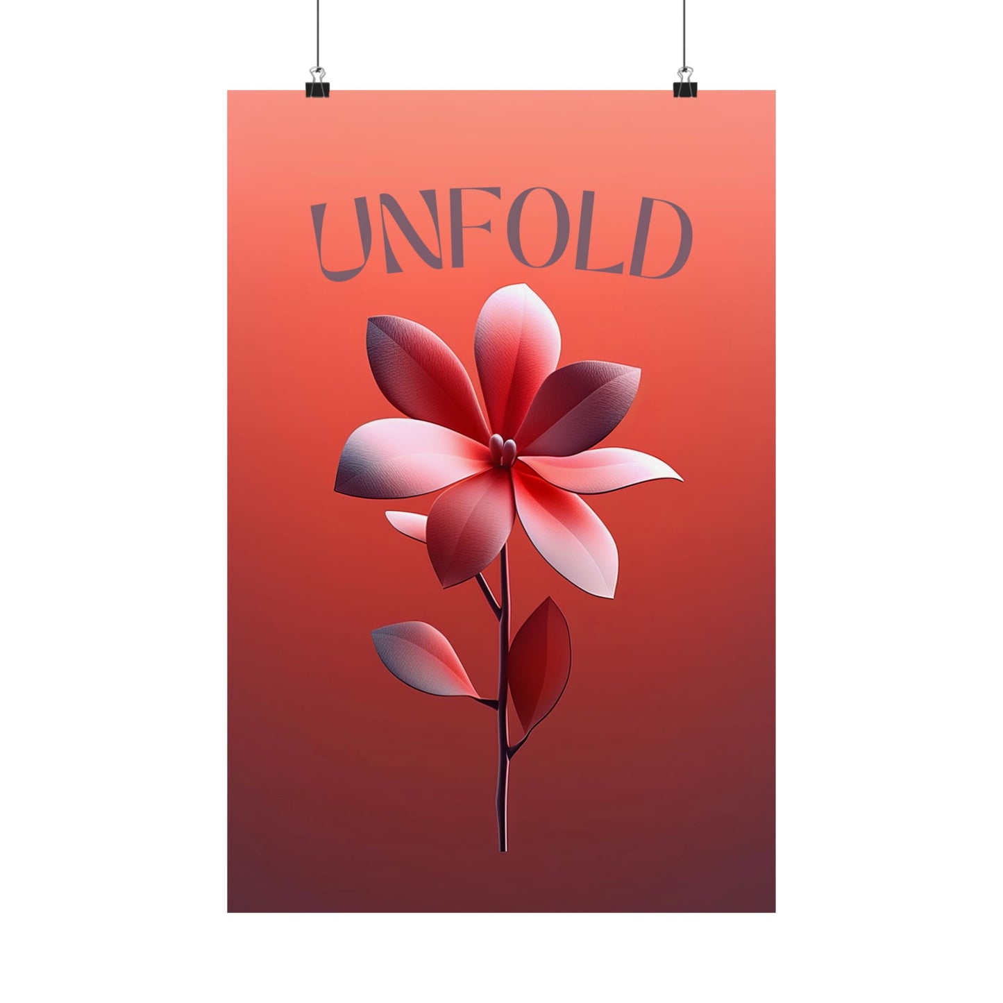 Unfold – Floral Art Print