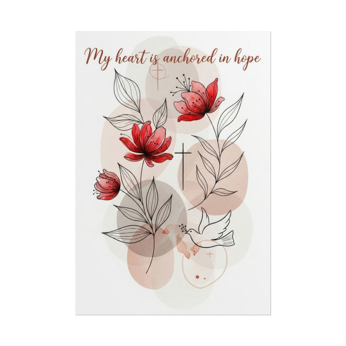 My Heart Is Anchored in Hope - Art Print