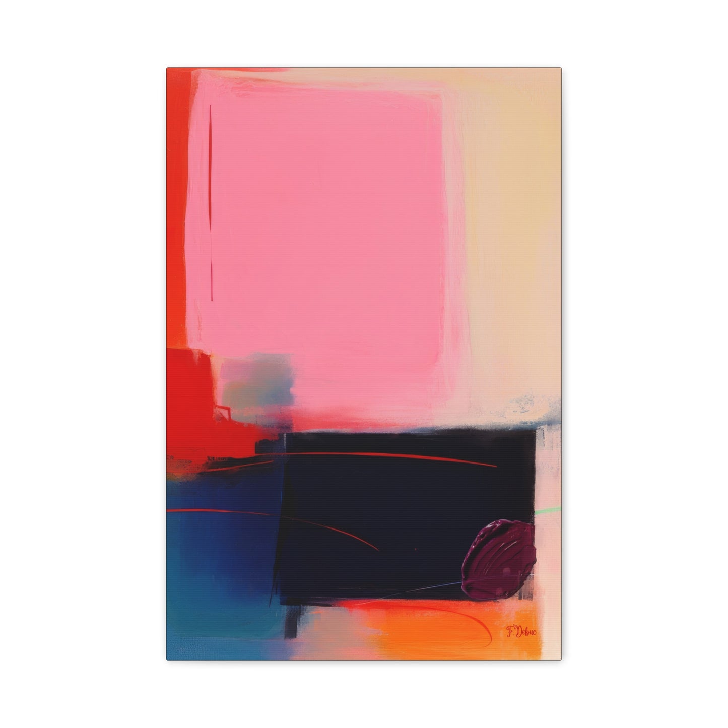 Abstract Energy – Bold Color Canvas Wall Art