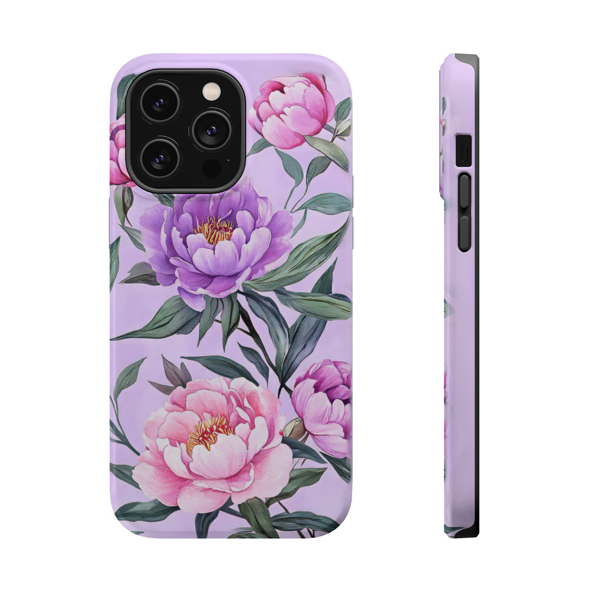 Lilac Peony - Magnetic iPhone Case