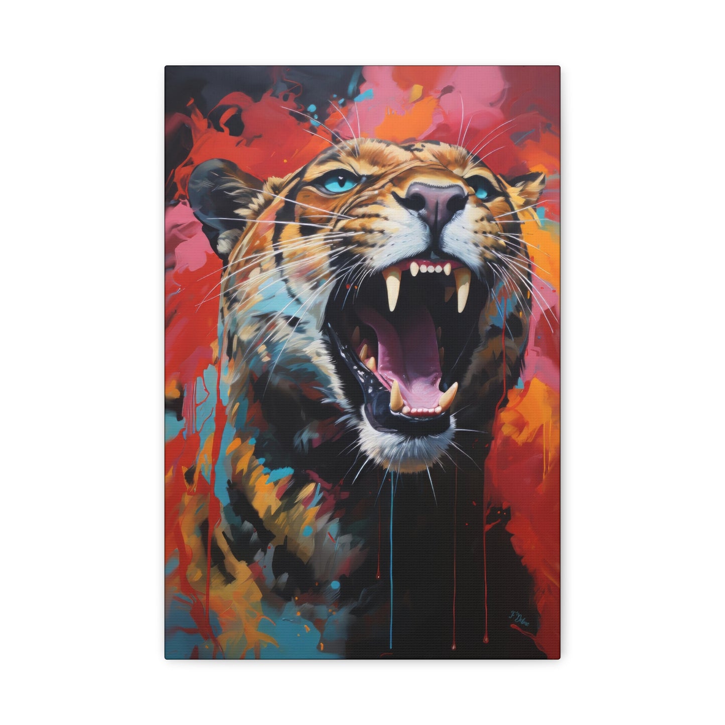 Roaring Tiger - Canvas Wall Art