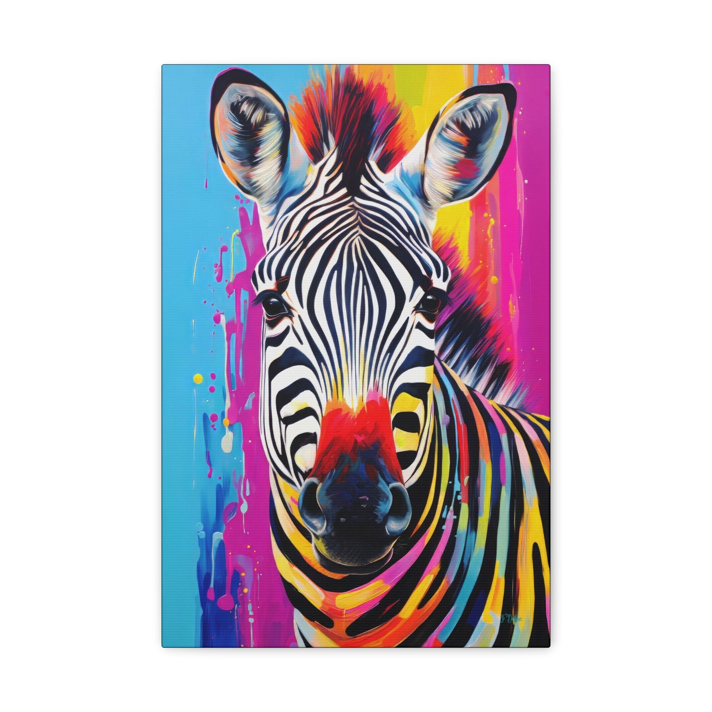 Abstract Zebra - Canvas Wall Art