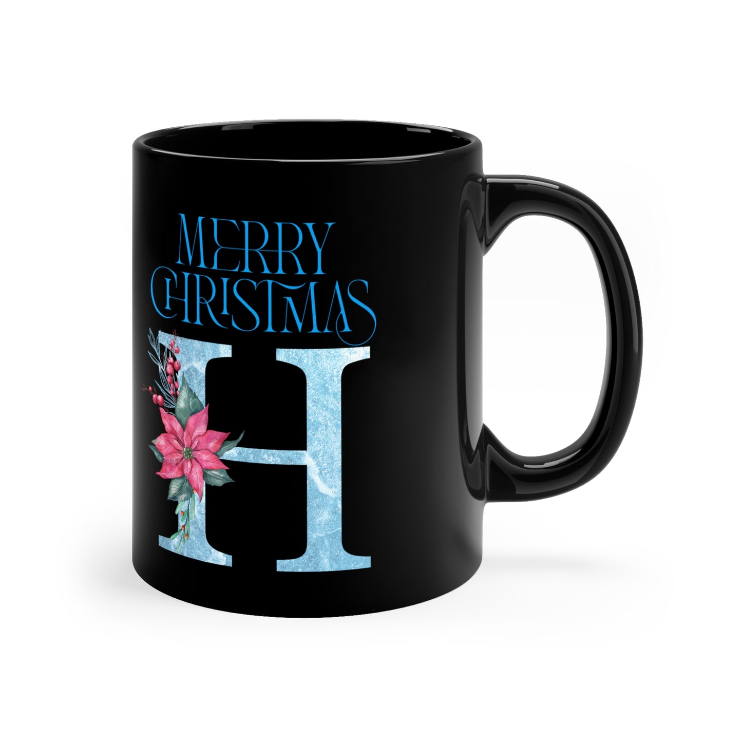 Custom Holiday Letter H Mug
