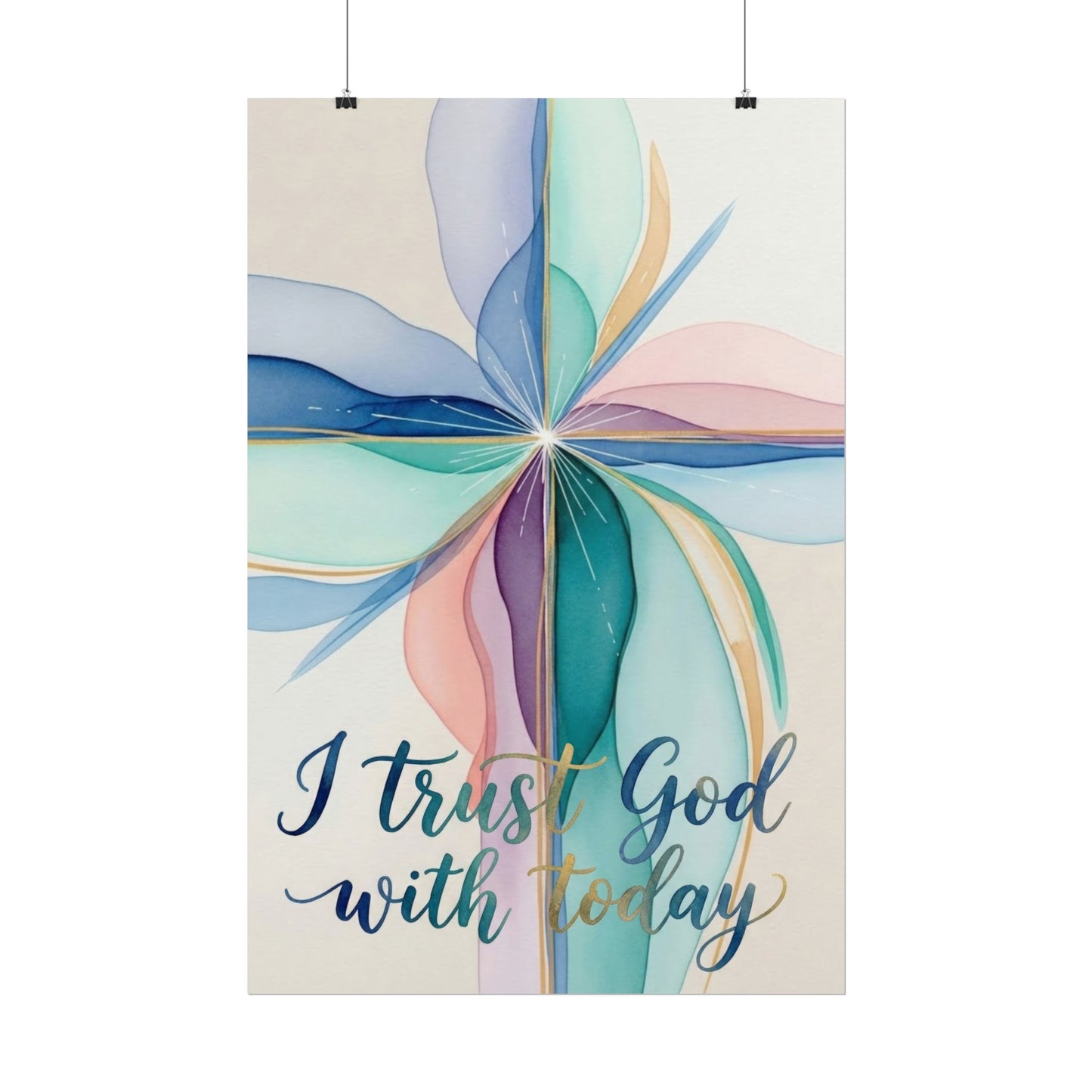 I Trust God - Christian Art Print