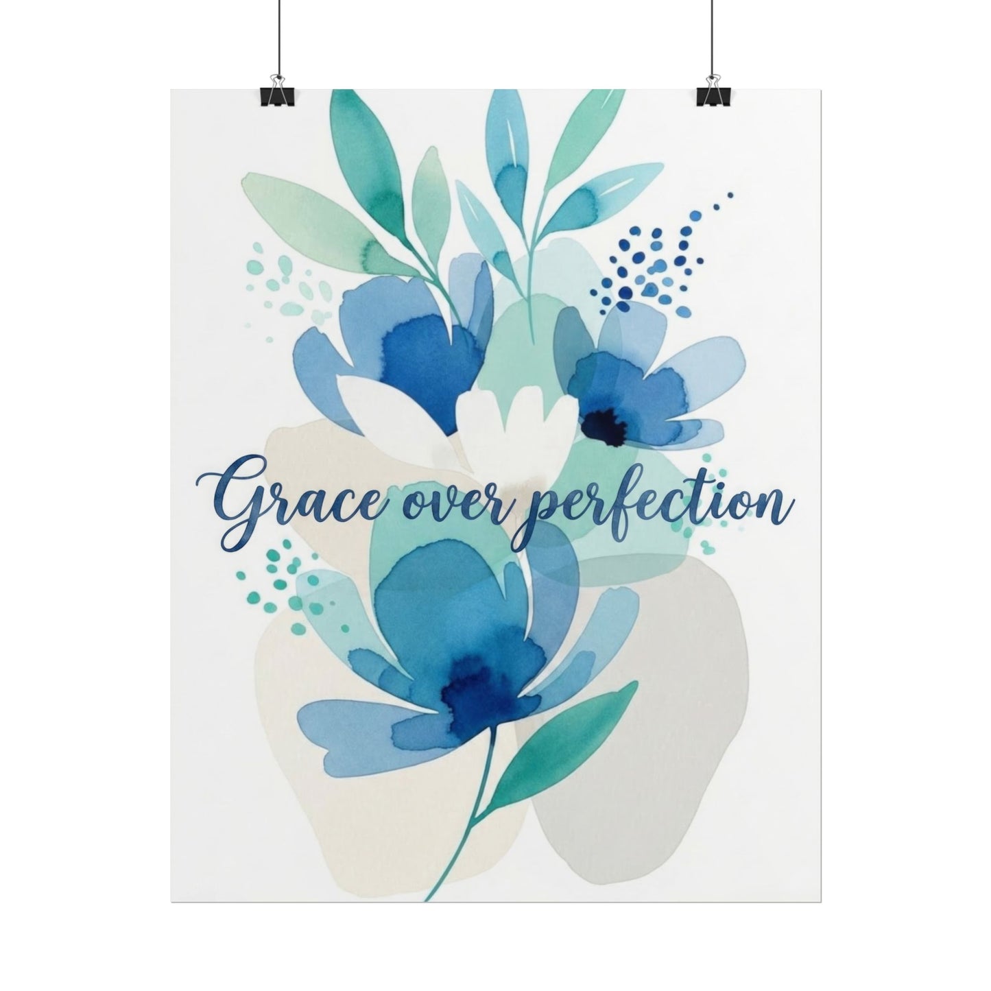 Grace Over Perfection - Inspirational Art Print