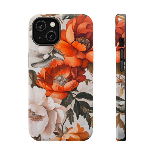 Vintage Peony Bloom - Magnetic iPhone Case