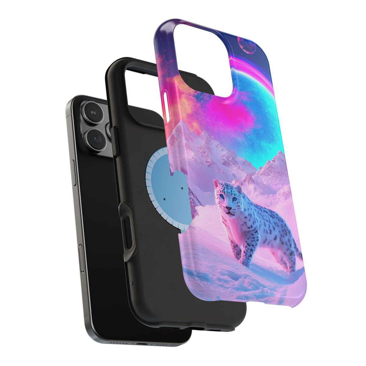 Snow Leopard - Magnetic iPhone Case