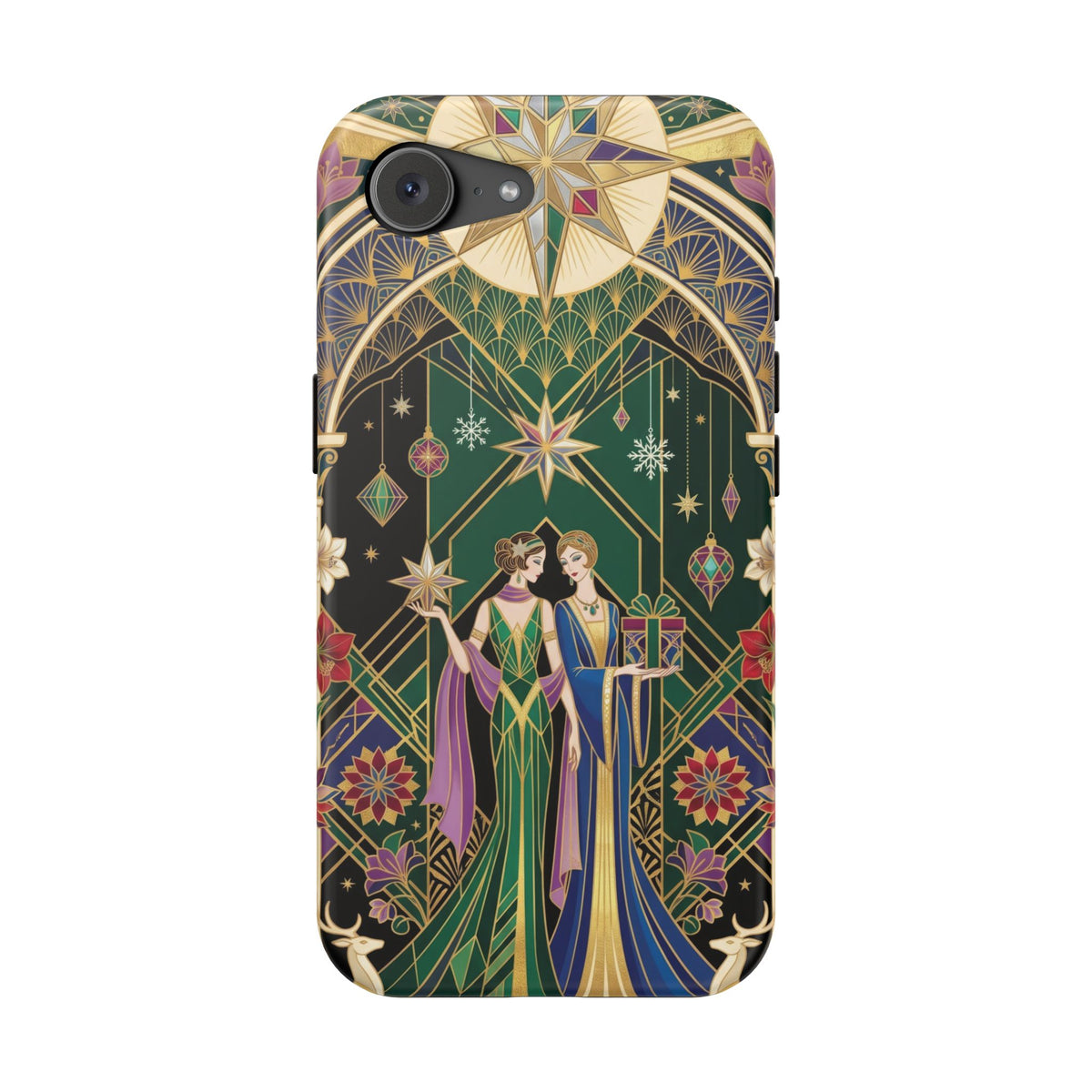 Art Deco Festive Figures - Magnetic iPhone Case
