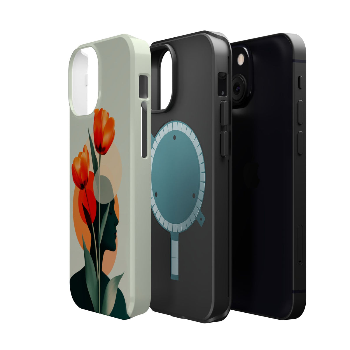 Tulip Silhouette - Magnetic iPhone Case