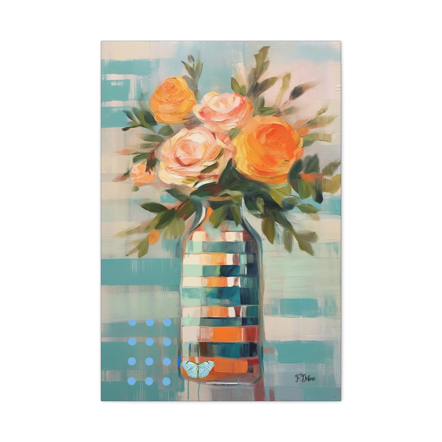 Elegant Vase - Canvas Wall Art