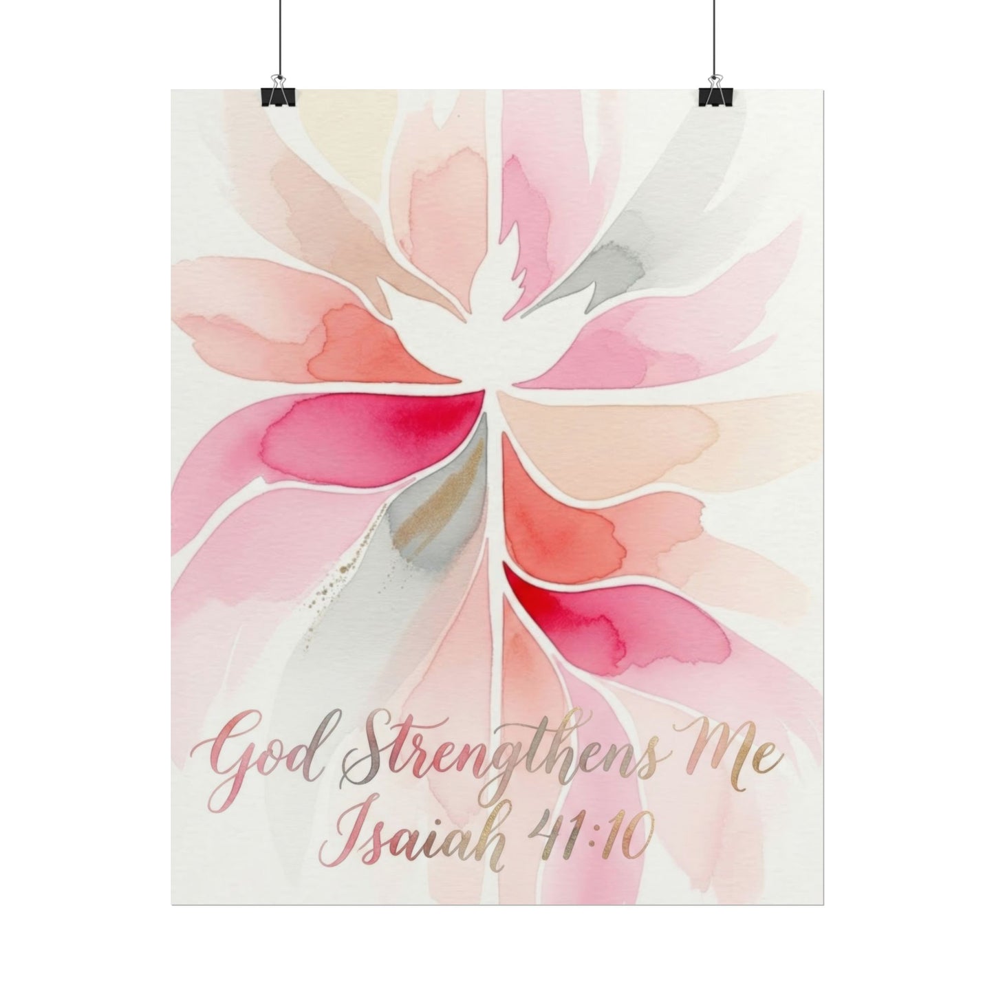 God Strengthens Me - Art Print