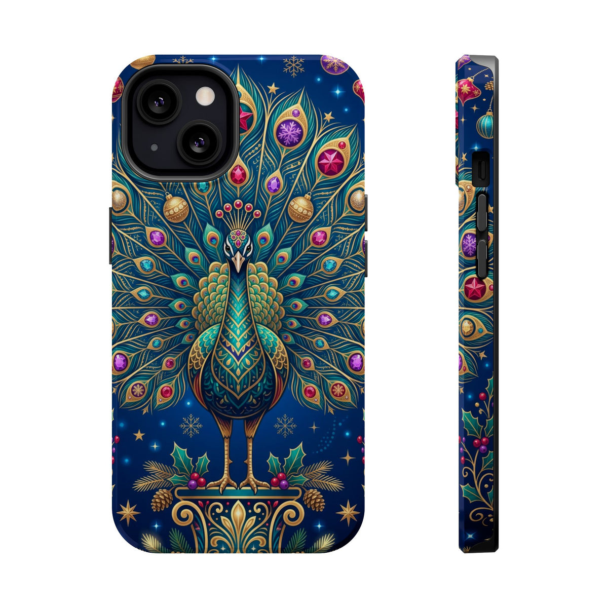Christmas Peacock - Magnetic iPhone Case
