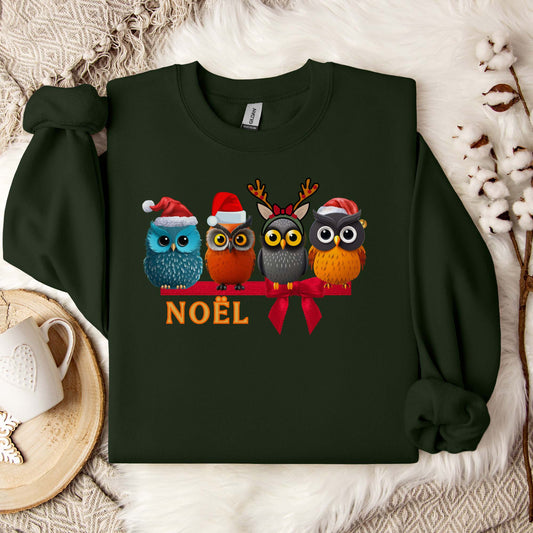 Christmas Owl Sweatshirt
