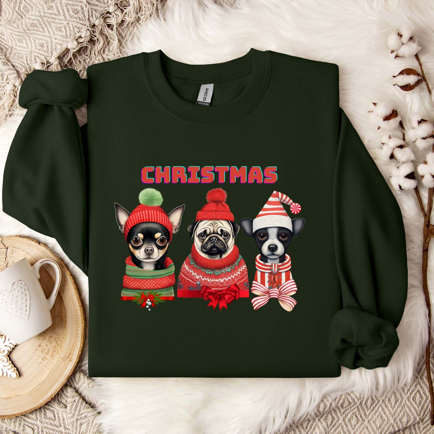 Dogs Christmas Sweatshirt
